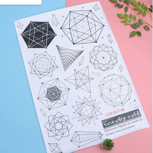 Wall Sticker Geometric new 89 x 60 cm