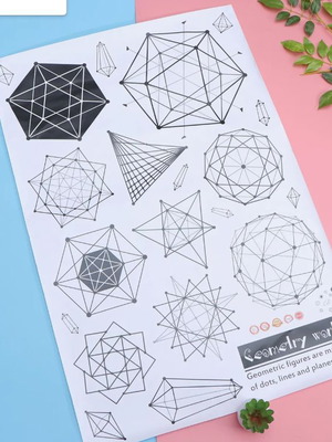 Wall Sticker Geometric new 89 x 60 cm