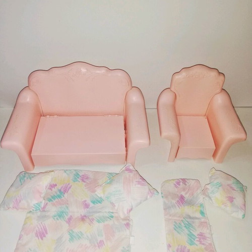 Vintage Barbie Sweet Roses pink furniture like new