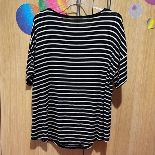 Esmara pajama top used, black and white, size M