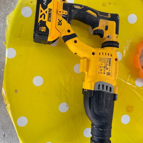 Dewalt cordless power tool with Parkside drill and hand tools