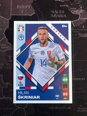 Topps Match Attax UEFA Euro 2024 Milan Skriniar card like new