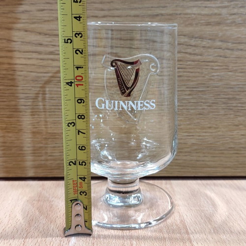 Guinness beer set of two promotional stemmed glasses 0.33lt new