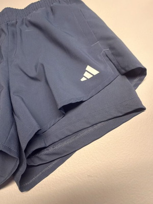 Adidas Aeroready women's shorts with built-in leggings, like new, XS, blue