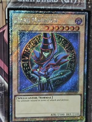 Dark Magician card like new with Ultra Pro sleeve and Top Loader