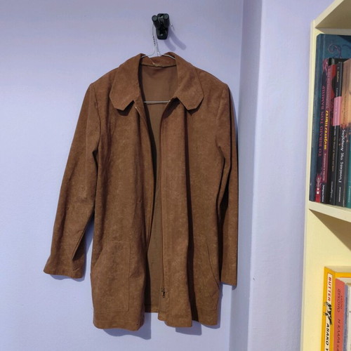 Vintage brown suede style jacket like new, size S