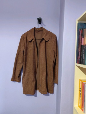 Vintage brown suede style jacket like new, size S