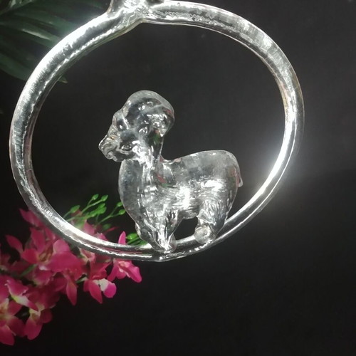 Kosta Boda Julbock Suncatcher Bertil Vallien like new