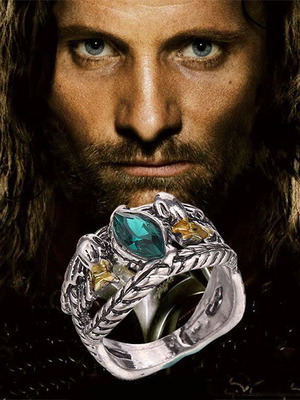 Barahir Ring Aragorn Lord of the Rings like new