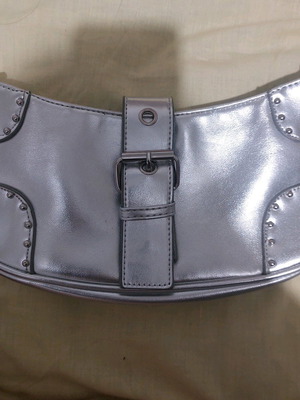 Shoulder bag like new, silver and gray, no handle, slight scratch
