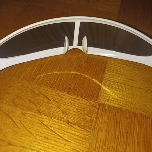 Cyclops glasses visor type with single lens used, white