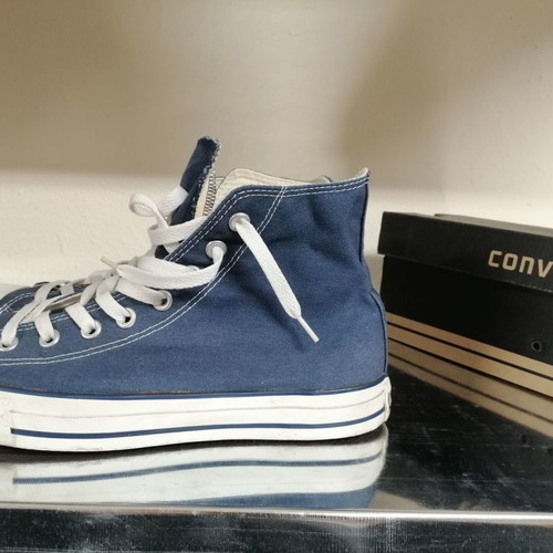 Converse All Star Chuck Taylor Hi Top used, size 42.5, blue