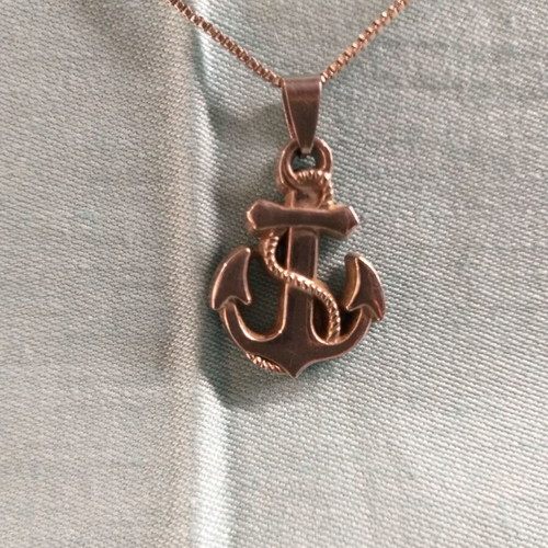 Anchor pendant metal in silver color men's