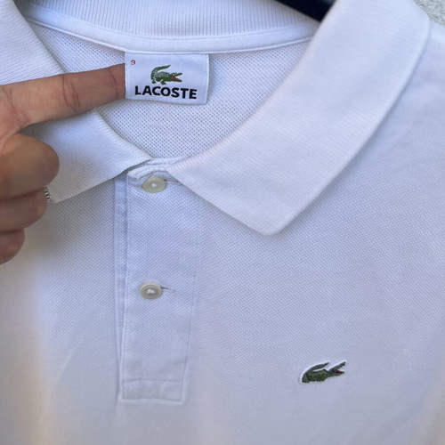 Lacoste men's white polo shirt size 4XL