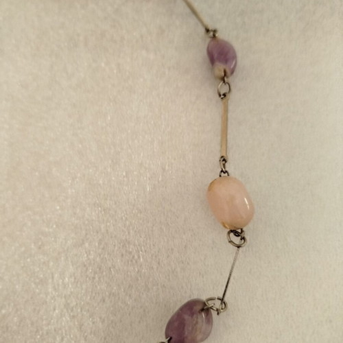 Necklace from the '80s with stones used without clasp