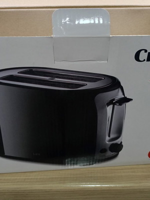 Toaster, black, 2-slice