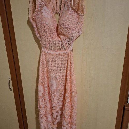 Summer dress pink like new, size 38