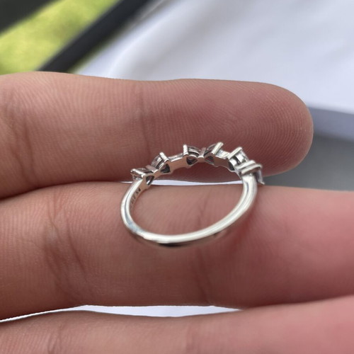 Pandora ring new, silver, minimal elegant design, size 7