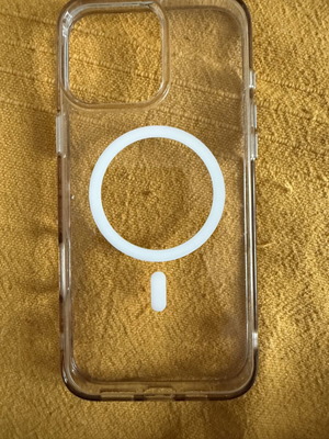 IPhone 16 Pro Max case used, with a scratch