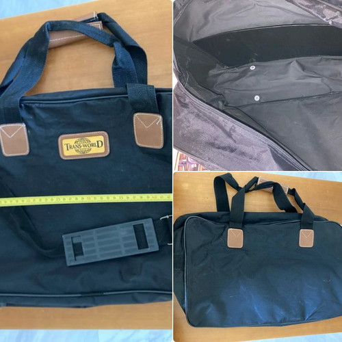 Travel Blue bag with strap and crossbody used, black 48x30x12 cm