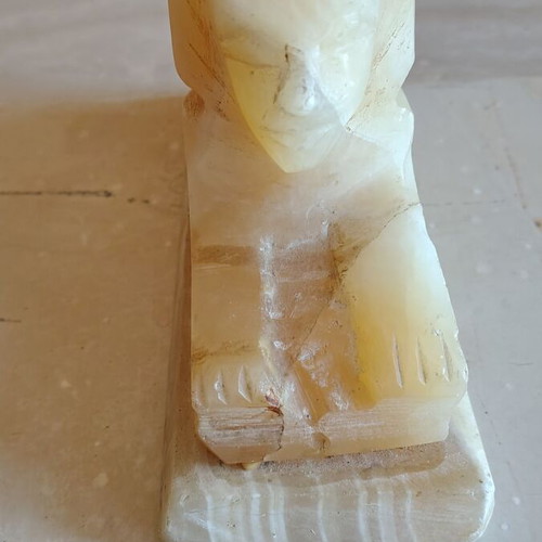Sphinx vintage onyx art deco lamp used