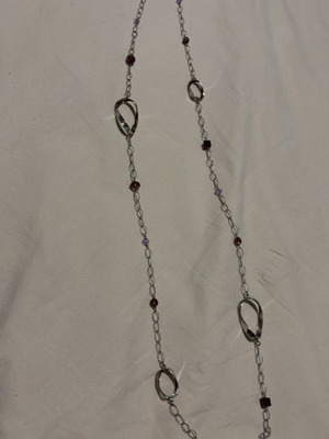 Silver necklace 925 long 94 cm like new, 15 grams