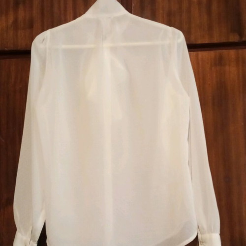 Vintage white shirt with neck tie like new, SUITEBLANCO
