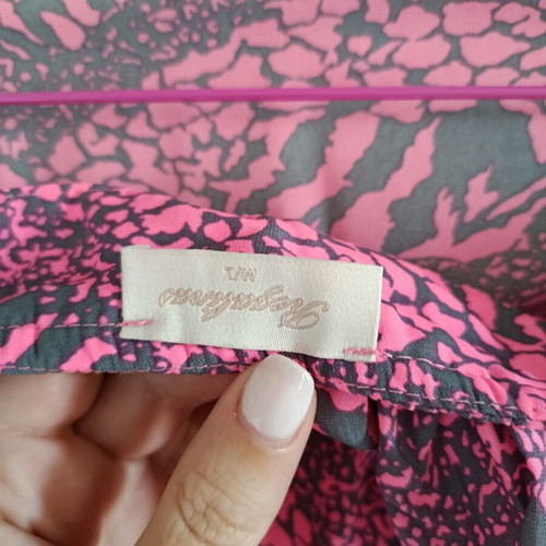 Regalinas airy maxi dress like new, pink with grey animal print