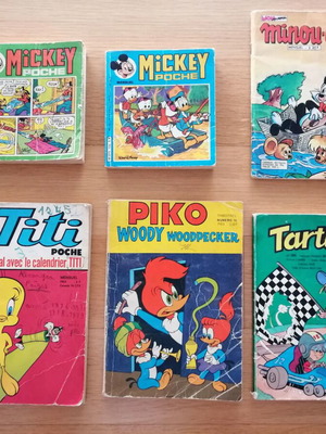 Comics used in French, pack of 6