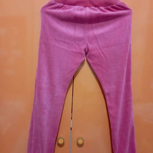 Girls' corduroy sweatpants used, age 12, pink
