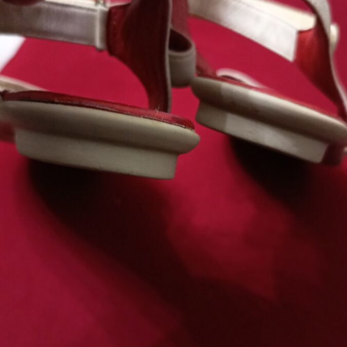 Camper sandals like new, girls' size 35, beige and red