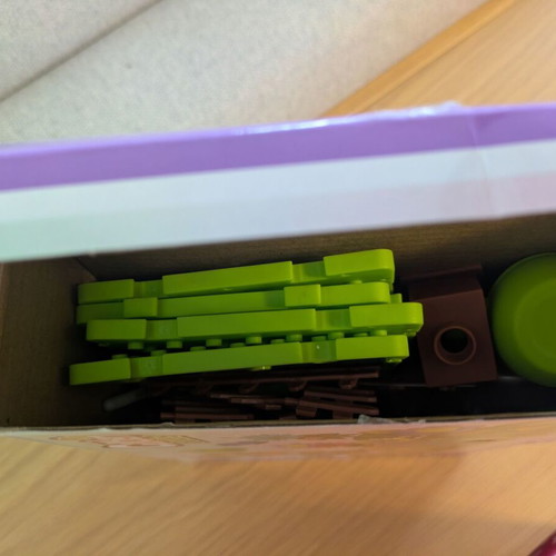 Garden building set with flowers unused