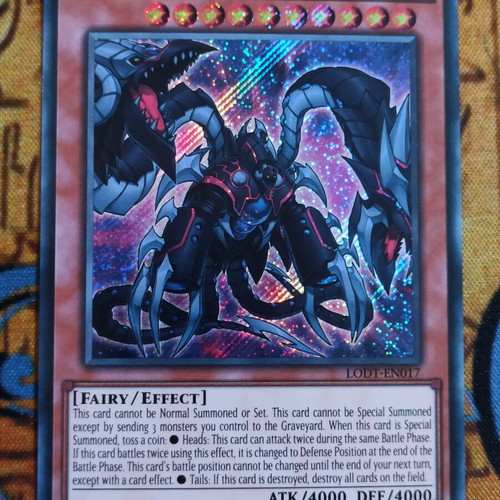Arcana Force EX The Dark Ruler Secret Rare Effect Monster card like new