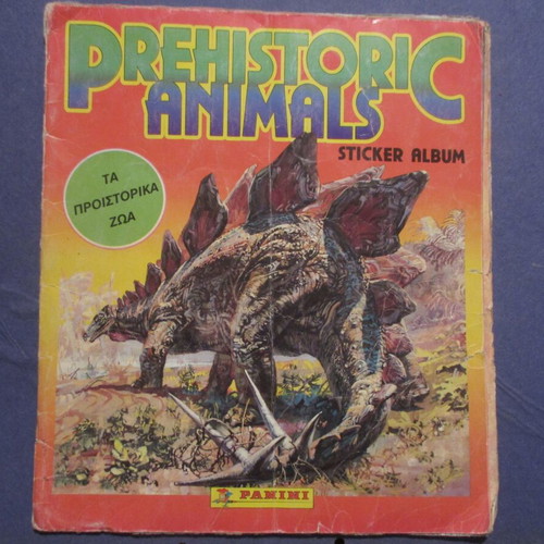 Panini Prehistoric Animals album used, 176/180 stickers