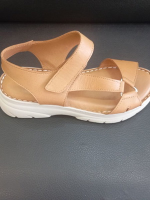 Platform sandals new, genuine leather inside and out with soft sole