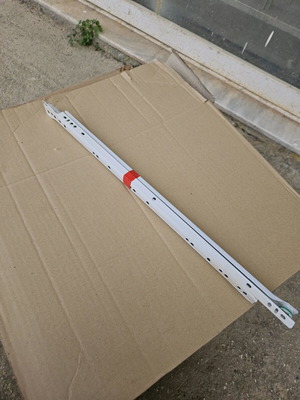 Drawer rails 450mm new, 5 sets of 2 pcs, white