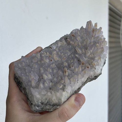 Amethyst with iron oxides new