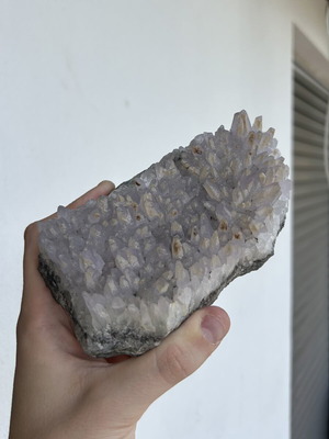 Amethyst with iron oxides new