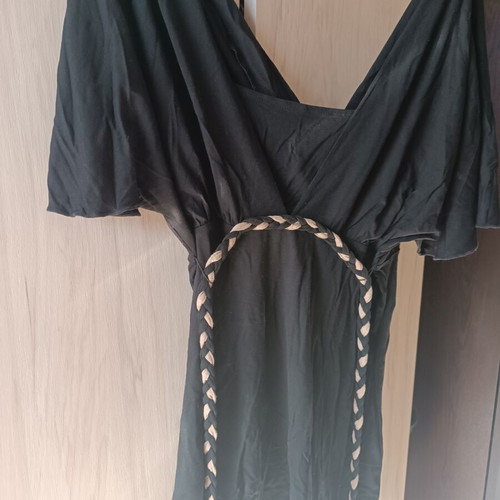 Marks & Spencer Black Blouse Medium/Large like new with built-in strap top