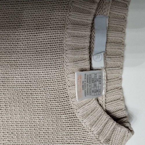 La Redoute beige knitted sweater 6 years 100% cotton