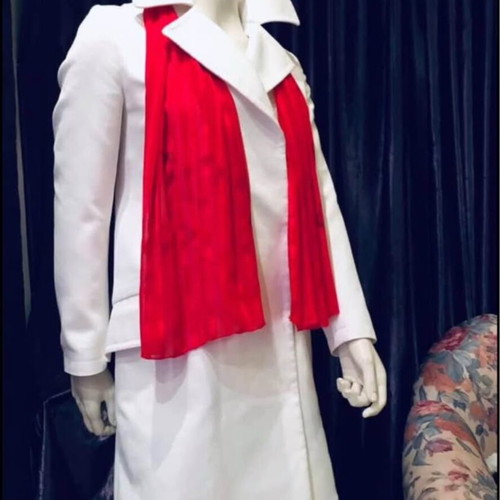 Italian outerwear 100% cotton new, white, size L