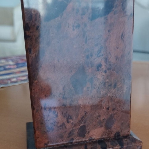 Vintage pencil holder made of natural stone, new