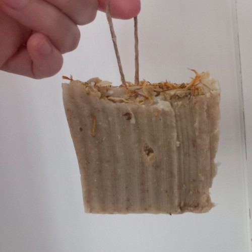 Handmade soap set 190g extra large with wooden soap dish and pouch