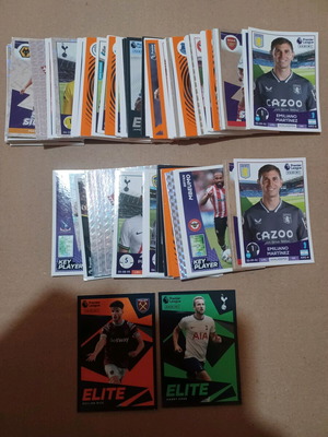 Panini Premier League 2023 stickers lot like new with Elite Parallel Kane & Rice