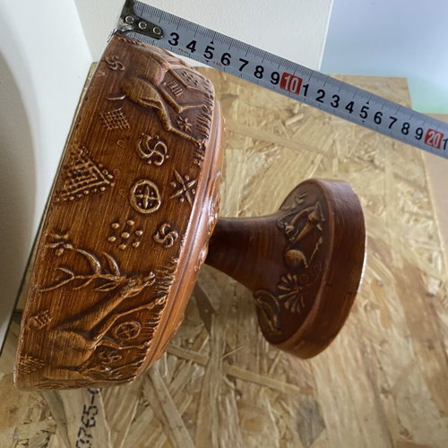 Vintage ceramic set used from Rhodes with bowl and 2 plates