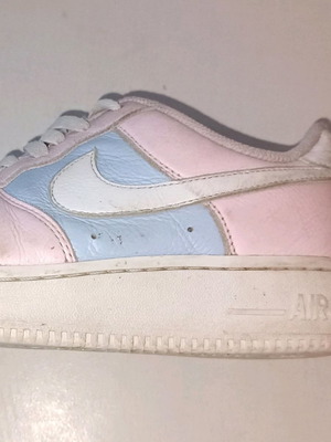 Nike Air Force custom used pink blue white size 40-41