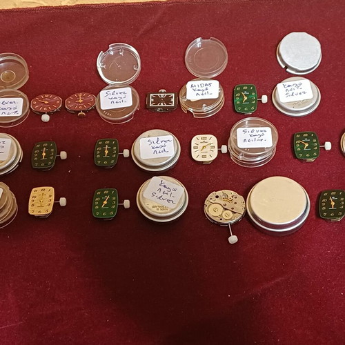 Midas and Silver 17 Rubis Women's Watch Movements like new, set of 11