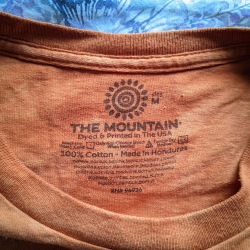 The Mountain tiger print t-shirt like new, size medium, orange