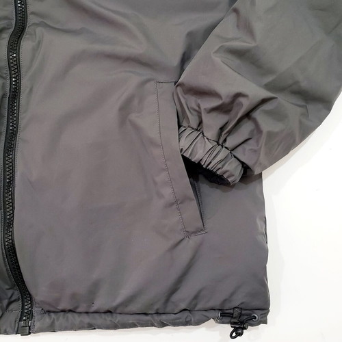 Helly Hansen Yu Puffer jacket used, reversible, men's size S, gray and black