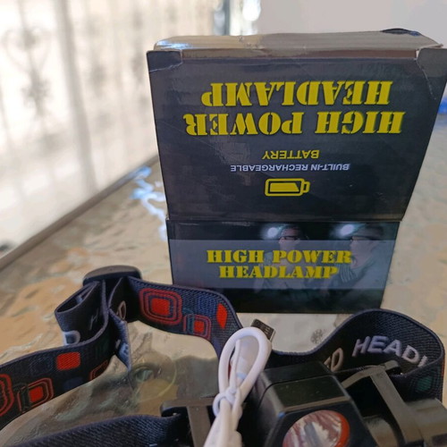 Headlamp and long-distance flashlight new with USB charging cable